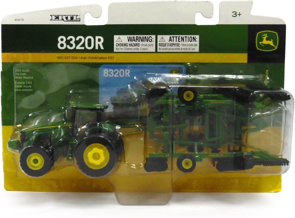 ERTL John Deere 8320R Tractor and Model 637 Disk Set (1:64 Scale)